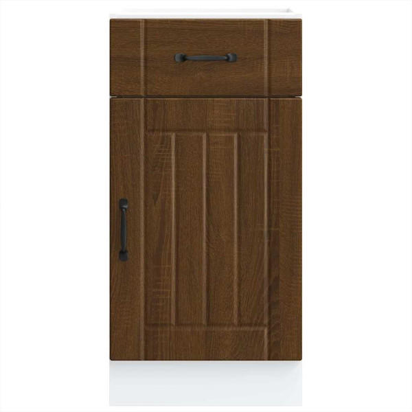 Mueble bajo de cocina Lucca roble marrón M 4