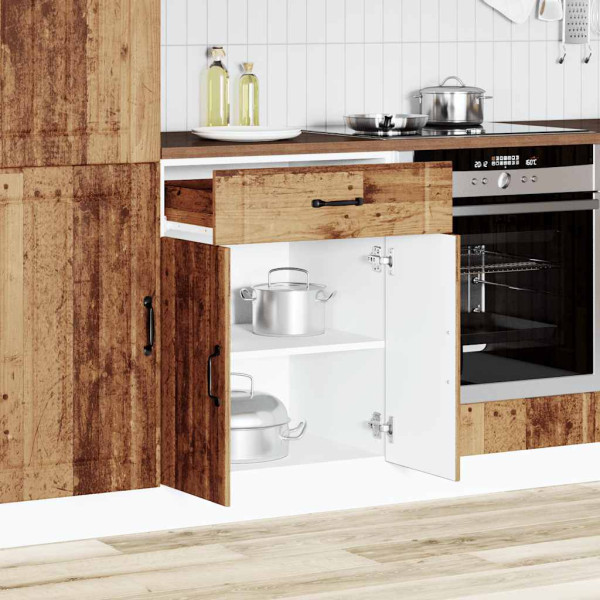 Mueble bajo de cocina Lucca madera vieja M 3