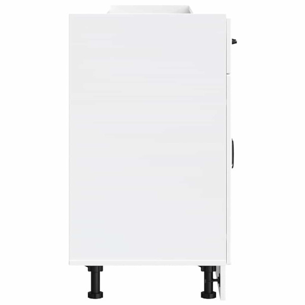 Armário de cozinha baixo Lucca derivados de madeira branco M 5