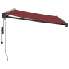 Toldo retráctil automático burdeos 350x250 cm 4