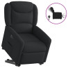 Sillón eléctrico reclinable elevable de tela negro 1