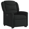 Sillón eléctrico reclinable elevable de tela negro 4