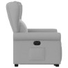Sillón eléctrico reclinable elevable de tela gris nube 5