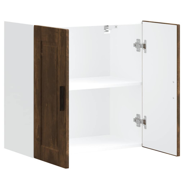 Armario de pared cocina Porto madera ingeniería roble ahumado M 5