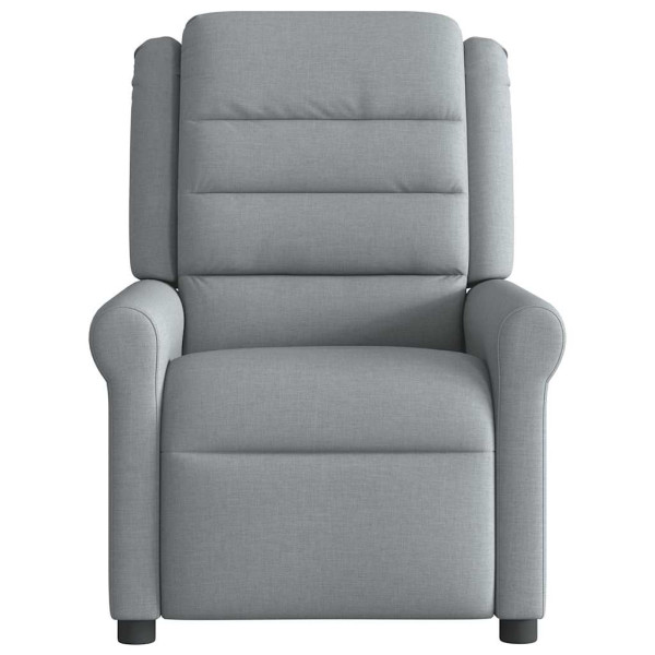 Sillón reclinable eléctrico tela gris claro M 5