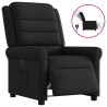 Sillón reclinable eléctrico de tela negro 1