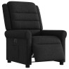 Sillón reclinable eléctrico de tela negro 2
