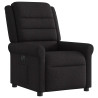 Sillón reclinable eléctrico de tela negro 4