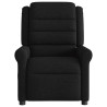 Sillón reclinable eléctrico de tela negro 5