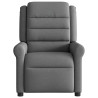 Sillón reclinable de masaje eléctrico tela gris oscuro 5