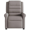 Sillón reclinable de masaje eléctrico tela gris taupe 5