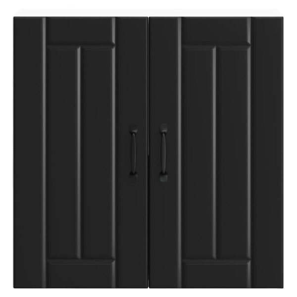 Armario de pared de cocina Lucca madera ingeniería negra M 5