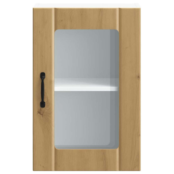 Armario pared para cocina puerta cristal Lucca roble artesanal M 5