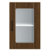 Armario de pared para cocina puerta cristal Lucca roble marrón 5