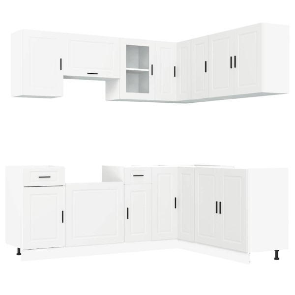 Mueble de cocina Porto blanco 11 piezas madera contrachapada M 2