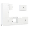 Mueble de cocina Kalmar blanco 7 piezas madera contrachapada 2