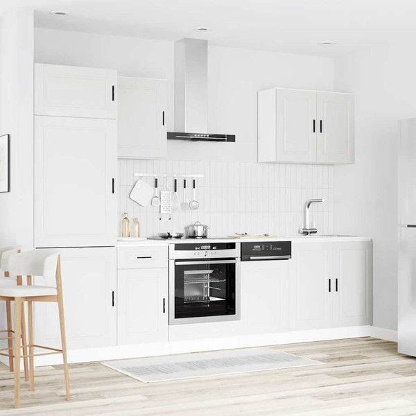 7 peças armário de cozinha conjunto Kalmar branco M 3