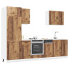 Mueble cocina Kalmar madera vieja 7 pzas madera contrachapada 1