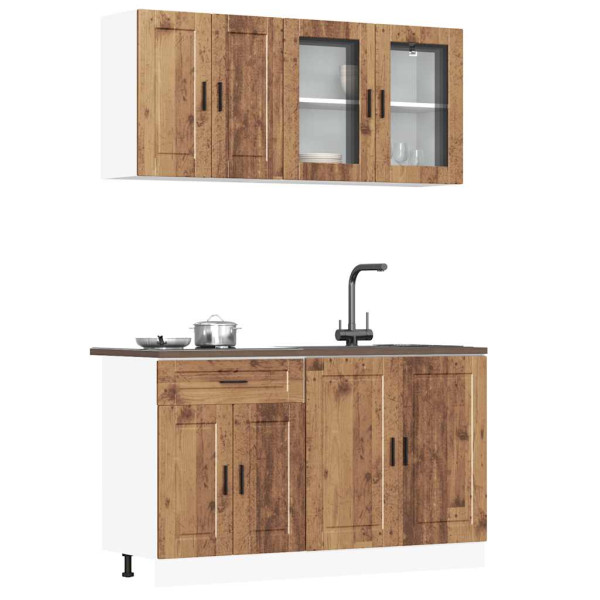 Mueble cocina Kalmar madera vieja 4 pzas madera contrachapada D