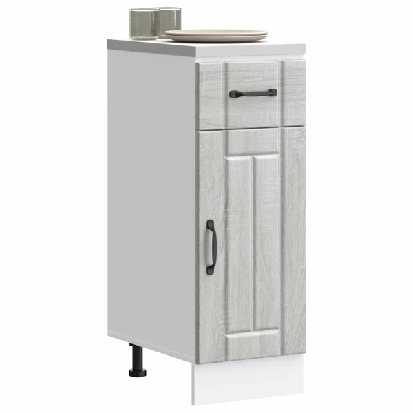 Mueble bajo de cocina Lucca madera contrachapada gris sonoma M 3