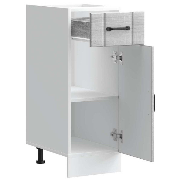 Mueble bajo de cocina Lucca madera contrachapada gris sonoma M 5