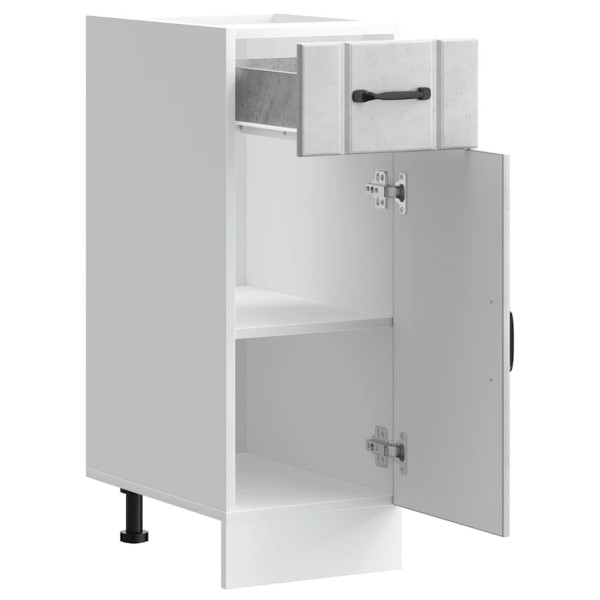 Mueble bajo de cocina Lucca madera contrachapada gris cemento M 5