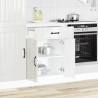 Mueble bajo de cocina Lucca blanca de alto brillo 3