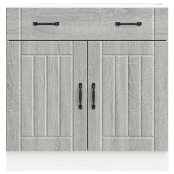 Mueble bajo de cocina Lucca madera contrachapada gris sonoma M 3