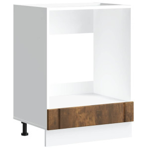 Armario de horno Lucca madera contrachapada roble ahumado H