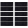 Tapetes para degraus de escada 10 pcs 25x75 cm borracha 3
