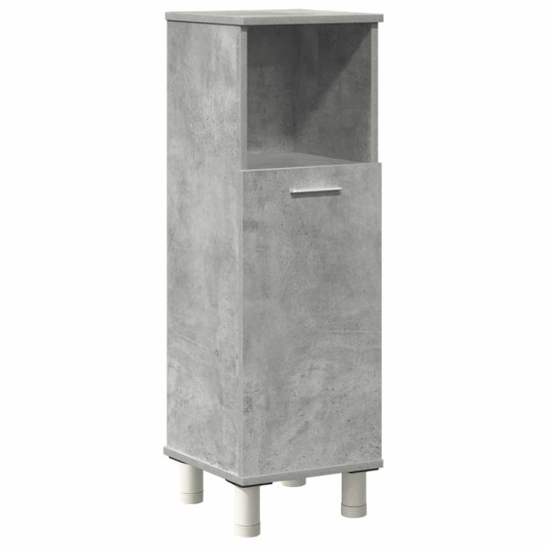 Juego muebles de baño 4 pzas madera contrachapada gris hormigón M 4