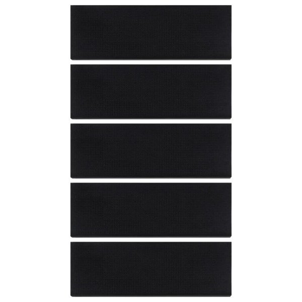 Alfombrillas de escalera de goma 5 uds 25x75 cm M 3