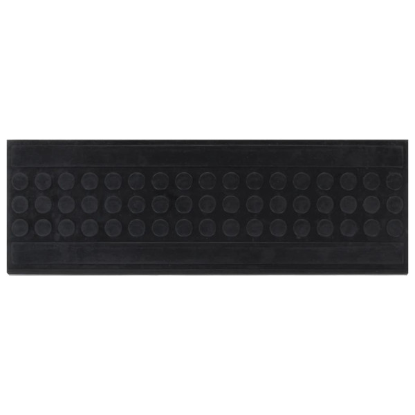 Tapetes para degraus de escada 10 pcs 25x75 cm borracha M 2