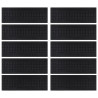 Tapetes para degraus de escada 10 pcs 25x75 cm borracha 3