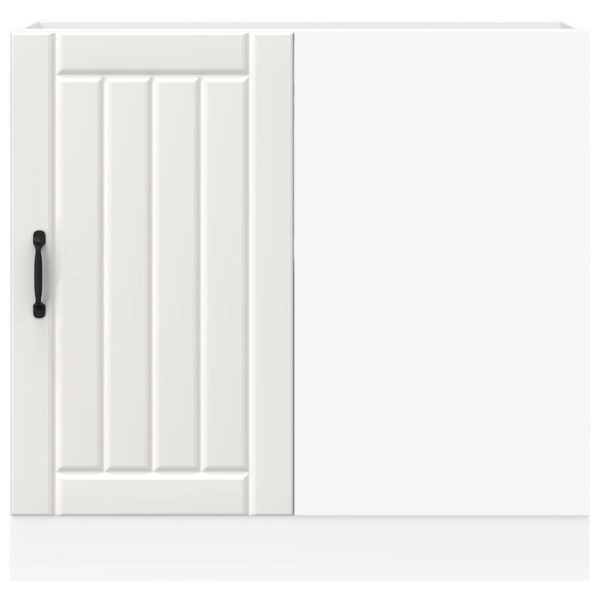 Mueble bajo fregadero Lucca madera contrachapada blanca M 5