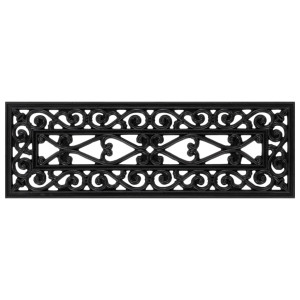 Alfombrillas de escalera de goma 10 uds goma 25x75 cm H