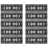 Tapetes para degraus de escada 10 pcs 25x75 cm borracha 3