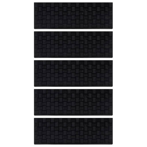 Alfombrillas de escalera de goma 5 uds 25x75 cm M 3
