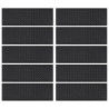 Tapetes para degraus de escada 10 pcs 25x75 cm borracha 3