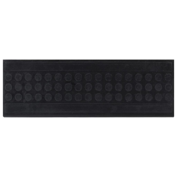 Alfombrillas de escalera de goma 5 uds 25x75 cm M 2