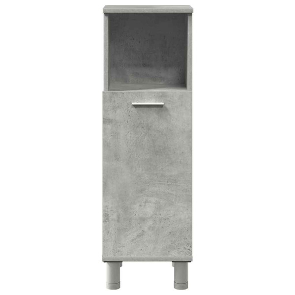 Set muebles de baño 2 piezas madera contrachapada gris hormigón M 5