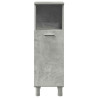 Set muebles de baño 2 piezas madera contrachapada gris hormigón 5