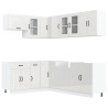 Mueble cocina Kalmar blanco brillo 11 pzas madera contrachapada 2