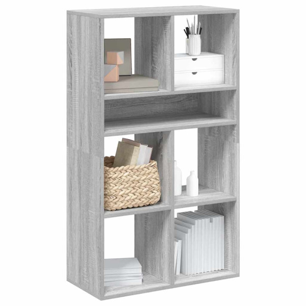 Estantería madera de ingeniería color gris sonoma 66x31x112 cm D