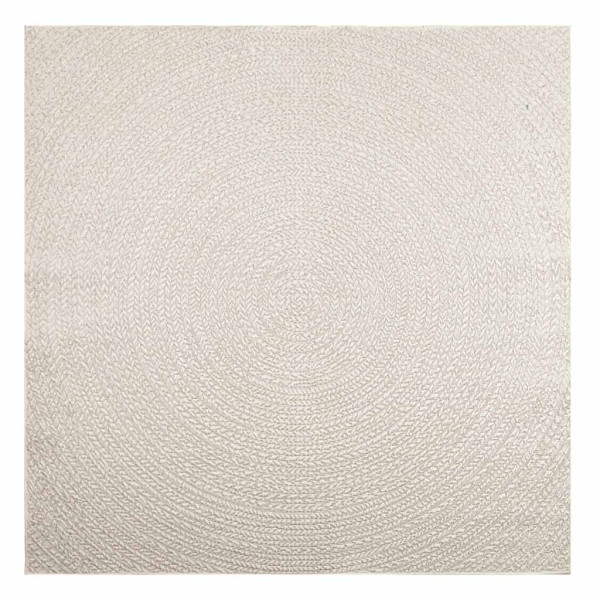 Tapete ZIZUR creme 200x200cm aspeto de juta interior e exterior M 3