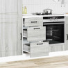 Mueble bajo de cocina Kalmar gris sonoma madera de ingeniería 3