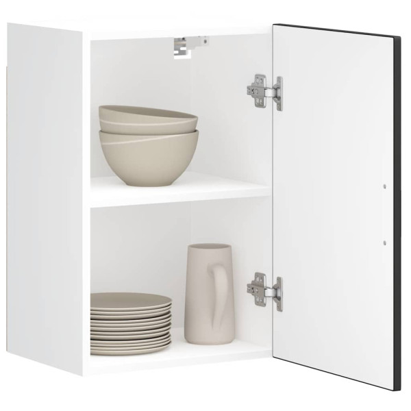 Mueble de pared de cocina Porto madera contrachapada negra D