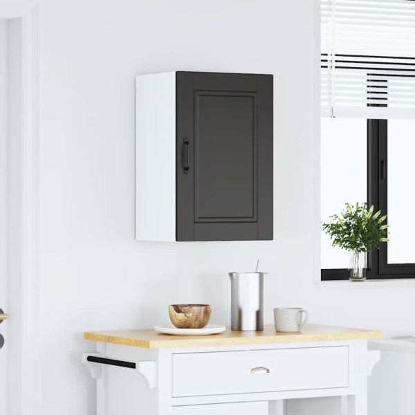 Mueble de pared de cocina Porto madera contrachapada negra M 3