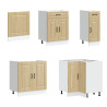 Mueble cocina Kalmar roble sonoma 11 pzas madera contrachapada 4