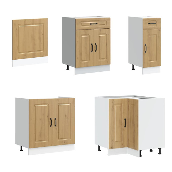 Mueble de cocina Kalmar 11 piezas artesanal roble M 4